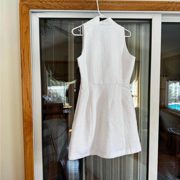 NWT Tuckernuck Leighton White Linen Sleeveless Dress - Picture 4 of 4